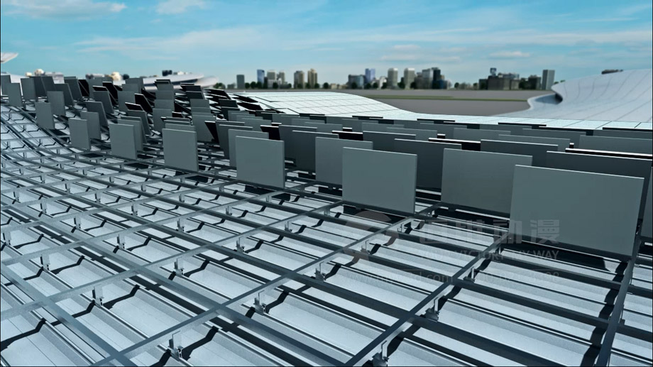 幕墻吊頂板產品演示三維動畫