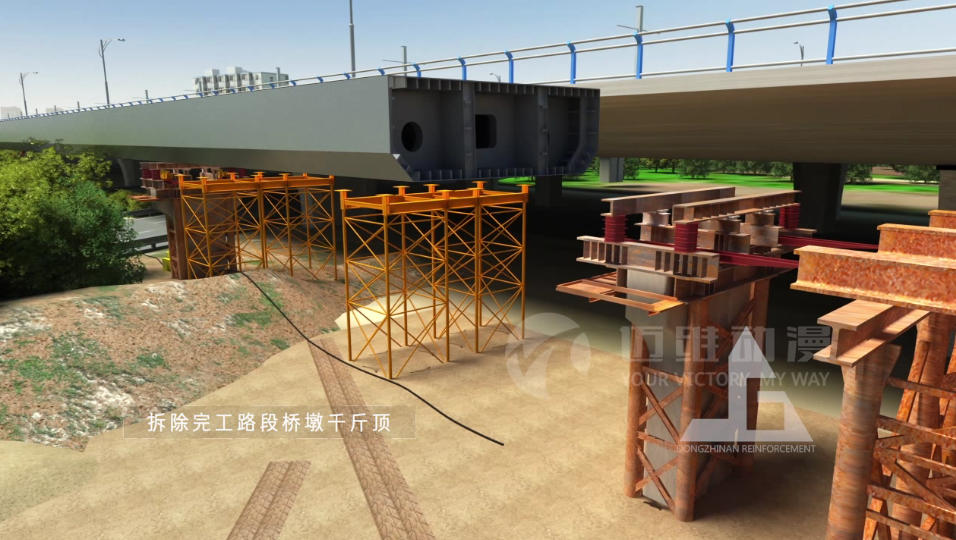 太湖大道橋梁頂推工程施工三維動畫 太湖大道橋梁頂推工程施工三維動畫