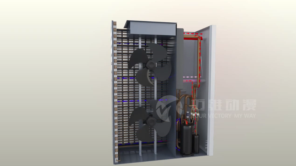 空氣能采暖設(shè)備系統(tǒng)原理三維動畫 空氣能采暖設(shè)備系統(tǒng)原理三維動畫