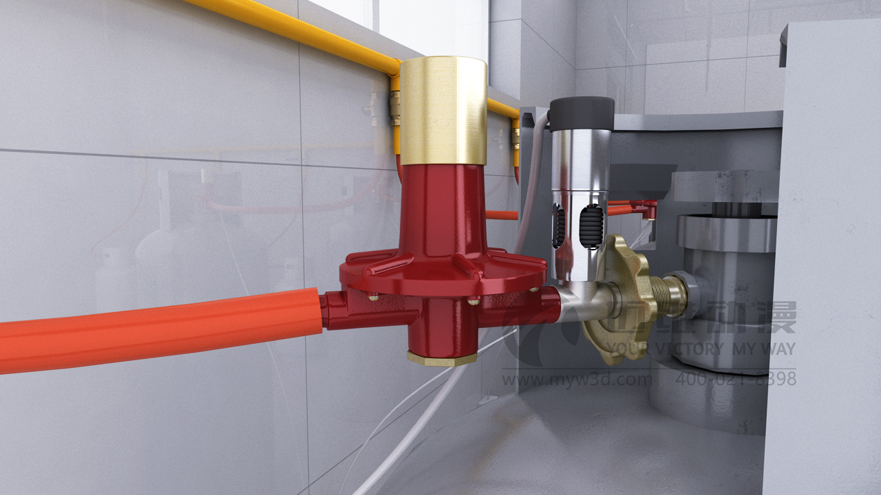三維動畫演示國信中安燃氣閥宣傳片(圖2)