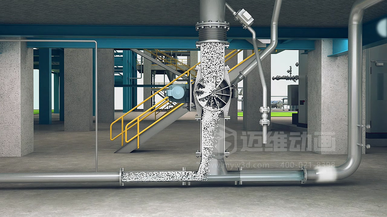 粉粒體物料處理系統(tǒng)三維動畫(圖4)
