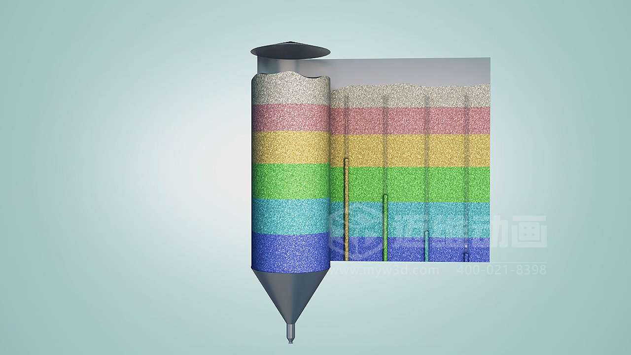粉粒體物料處理系統(tǒng)三維動畫(圖6)