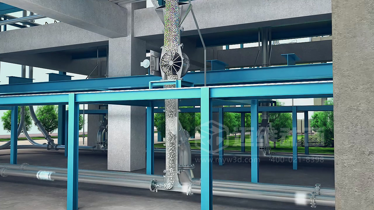 粉粒體物料處理系統(tǒng)三維動畫(圖8)