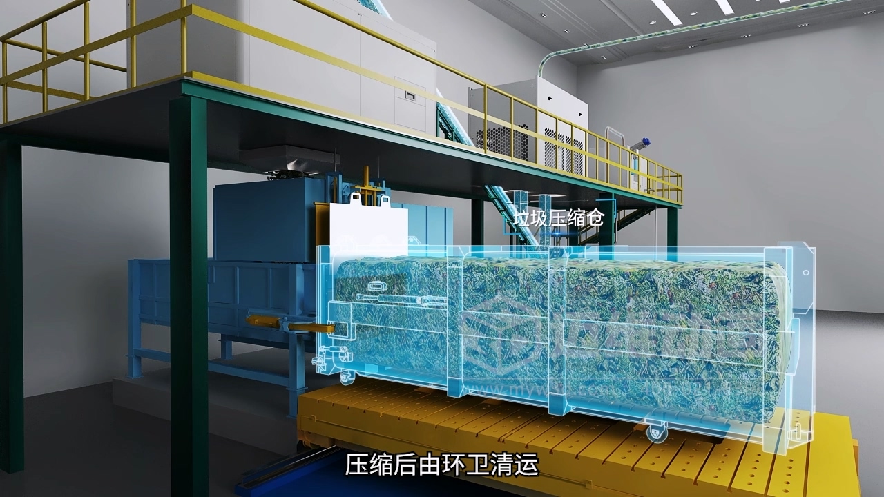 商業(yè)廣場垃圾輸送3D動畫(圖5)