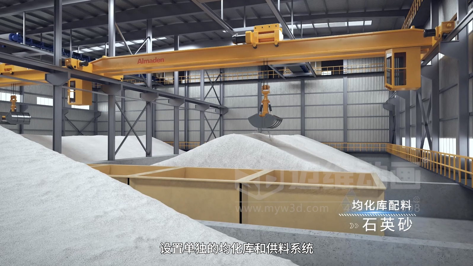 光伏玻璃生產(chǎn)線動(dòng)畫(huà)：把1600℃的核心工藝，“燒”給客戶看(圖5)